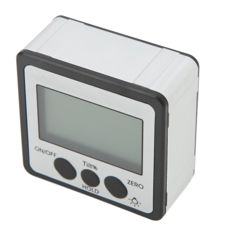 Digital Inclinometer with Backlight Magnetic 4x90° Electronic Protractor IP54 Waterproof