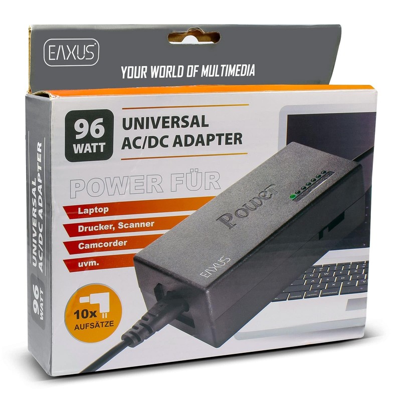 Eaxus Universal Netzteil - Ladekabel für Laptop/Notebook & Weitere Geräte