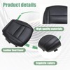 Priprilod Leather Driver Side Bottom Replacement Seat Cover Black Compatible
