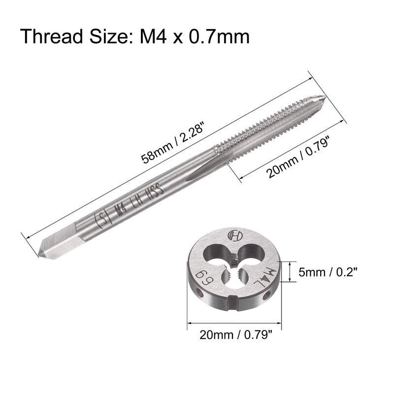 sourcing map M4 x 0.7mm Metric Left Hand Tap and