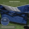 TIMBER RIDGE Folding Collapsible Wagon, Utility Push Pull Beach Wagon