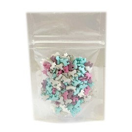 A Pinch Of - Magical Unicorns - 25g. This lovely matt & glimmer unicorn sugar shape mix is all magical and fairy themed cakes and bakes. (Magical Unicorns)