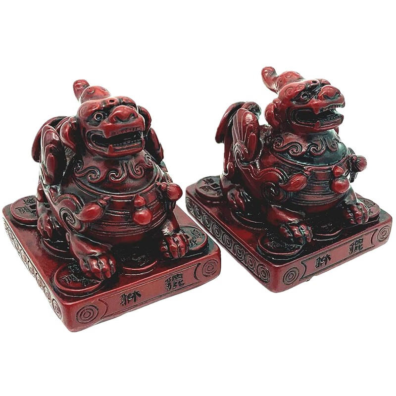 Betterdecor A Pair of Feng Shui Pi Yao/Pi Xiu (Cherry)