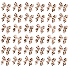 36Pcs Bow Nail Charms 3D Bow Nail Art Charms Leopard Print Bow Nail Charms for Acrylic Nails Leopard Print Bow Nail Supplies Cute Bow Rhinestone for Women Nail Decorations