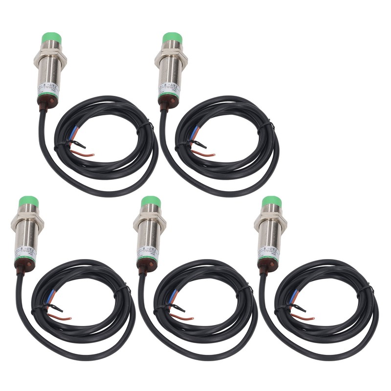 5Pcs Proximity Switch 2 Wire Normally Open 68Hz Response Frequency