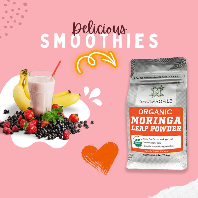 Spice Profile Moringa Leaf Powder + Holy Basil (Tulsi) Powder
