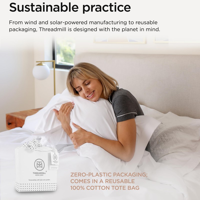 Threadmill Luxury 800 Thread Count King 100% Cotton Sheets -