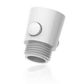 Shower Shut Off Valve, RV Showerhead Flow Restrictor G1/2 Quick Shut Off Valve Water Flow Regulator for Bidet Sprayer (White)