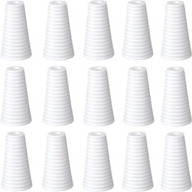 Cutelec Pull Cord Tassels 20pcs White Plastic Window Blind Cord Knobs Drops Pull End for Blinds or Shades