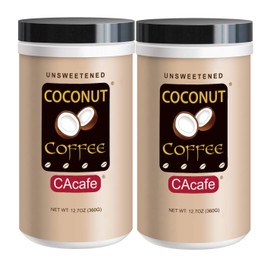 Coconut Coffee Unsweetened 12.7oz (Large Jar 2-Pack)