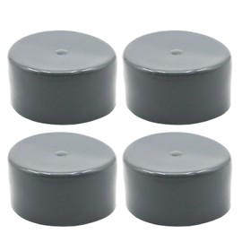 Zreneyfex 4 Pack 1.98 Inch Bearing Caps, Grey Wheel Hub Caps, Rubber Dust Cover Caps Bearing Buddies for Boat Trailer Wheel