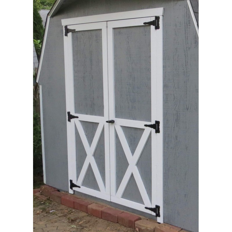 QANVEE Shed Door Latch T-Handle Lock Kit with 4 Keys,Storage