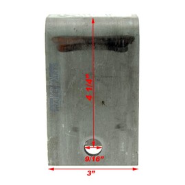 Sturdy Built Utility Trailer Weld On Center Spring Hanger Long