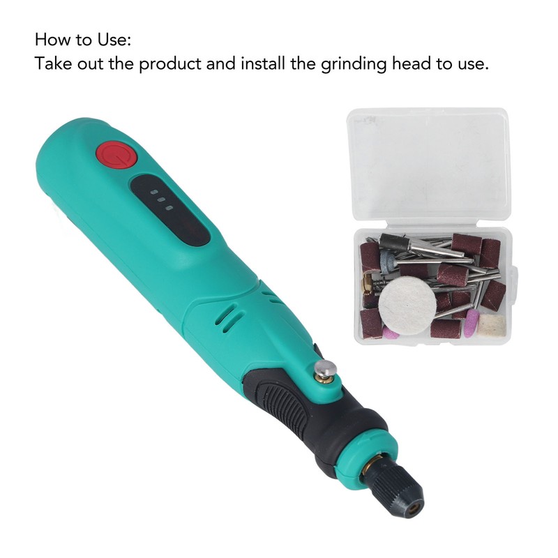 40Pcs Cordless Rotary Tool 3.6V USB Charging 3 Variable Speed