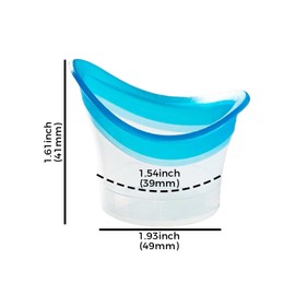 CRZQXOUR 6pcs Wash Cup Wash Bath Kit Silicone Cleansing Cup,Effective Eye Cleansing Solution and Storage Container for Caring for Fatigue and Dry Eye Syndrome, Soothing Tired Eyes.