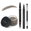 Eyebrow Pencil Makeup Kit, with Waterproof 2-IN-1 Microblading Eyebrow Pen,