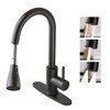 Oersitor Kitchen Faucet with Pull Down Sprayer，Brushed Stainless Steel Single