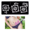 7 Sheets Flower Pendant Henna Tattoo Stencil Temporary Hollow DIY