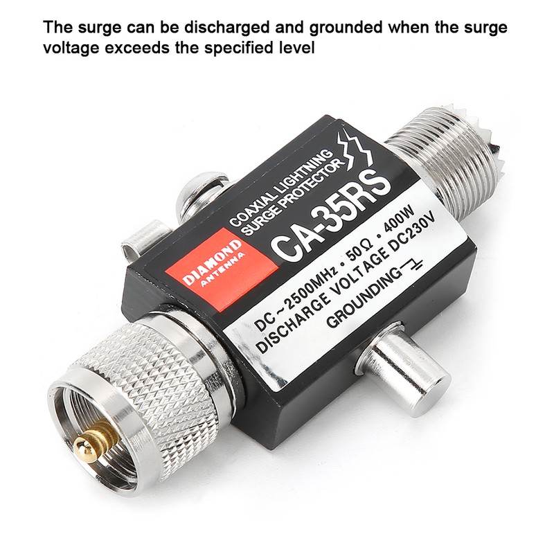 Surge Protector Arrester CA‑35RS Walkie Talkie Antenna Coaxial Cable PL259