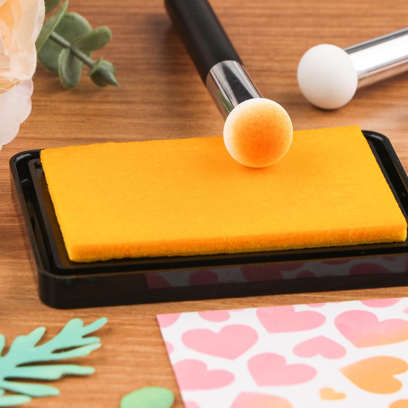Briartw 20 Pcs/Pack Sponge Applicators, Mini Paper Pouncers for Card