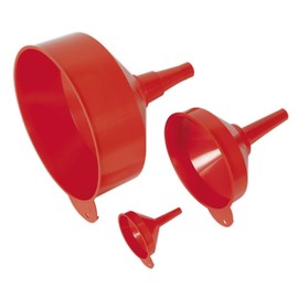 Sealey F98 Funnel Set 3 Piece Fixed Spout