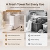 Hot Towel Dispenser Machine for Face, 750W, 5-Second Heating, White