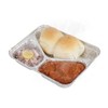 JMS we create smile - 3 Compartment Silver Disposable Aluminium
