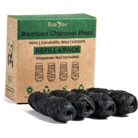 EcoYou Bamboo Charcoal Dental Floss | Mint & Candelilla Wax