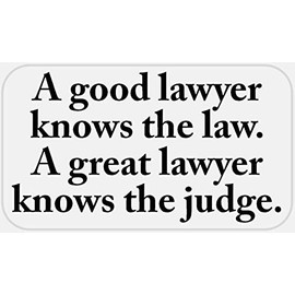 Good Lawyer Knows Law Great Knows Judge - 25 Stickers Pack 2.25 x 1.25 inches
