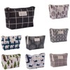 Shuiniba Portable Large Capacity Print Cosmetic Bag Travel Makeup Bag