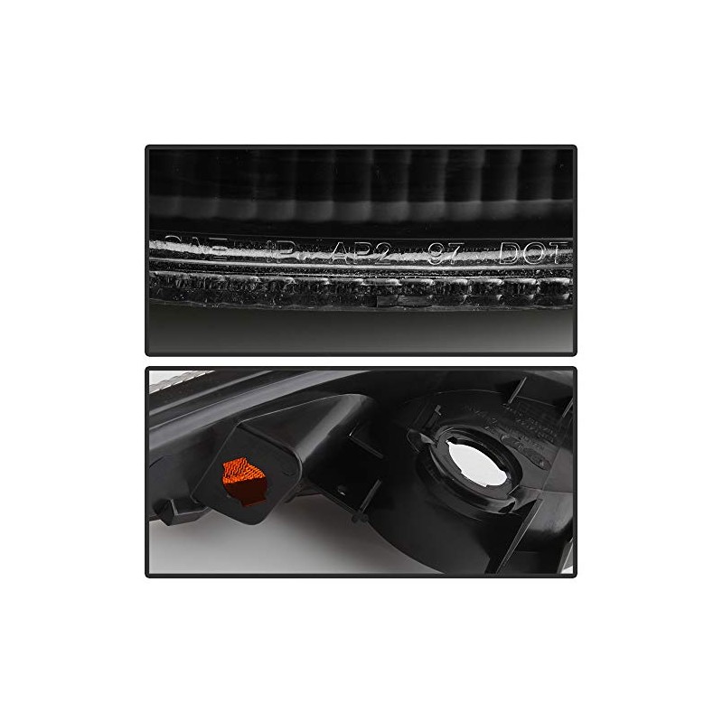 ACANII - For 1997-2004 Chevy Corvette C5 Black Housing Bumper