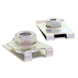 Iron/Trivalent White Clip Nut M5 (Pack of 6)