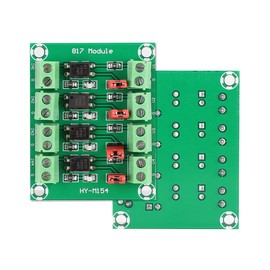 V BESTLIFE Módulo Adaptador convertidor de Voltaje de Placa de Aislamiento de optoacoplador de 4 Canales PC817 Módulo Aislado fotoeléctrico de Controlador de 3,6-30 V PC 817