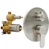 Backnets Wall Mount Brushed Nickel Pressure Balancing Shower Diverter Mixing