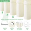 Dynamene Extra Wide Shower Curtain - 108x72 Inches Width Tufted