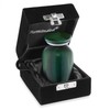 Reminded Small Cremation Memorial Urn for Human Ashes, Green Mini