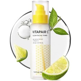 Nature Republic Vitapair C Glow Facial Toner - Vitamin Toners for Face, Hydrating Skin Care for Women, Niacinamide Korean Skincare, Clean, Clear Moisturizing, Gentle Natural Beauty, 150ml / 5.07 fl oz