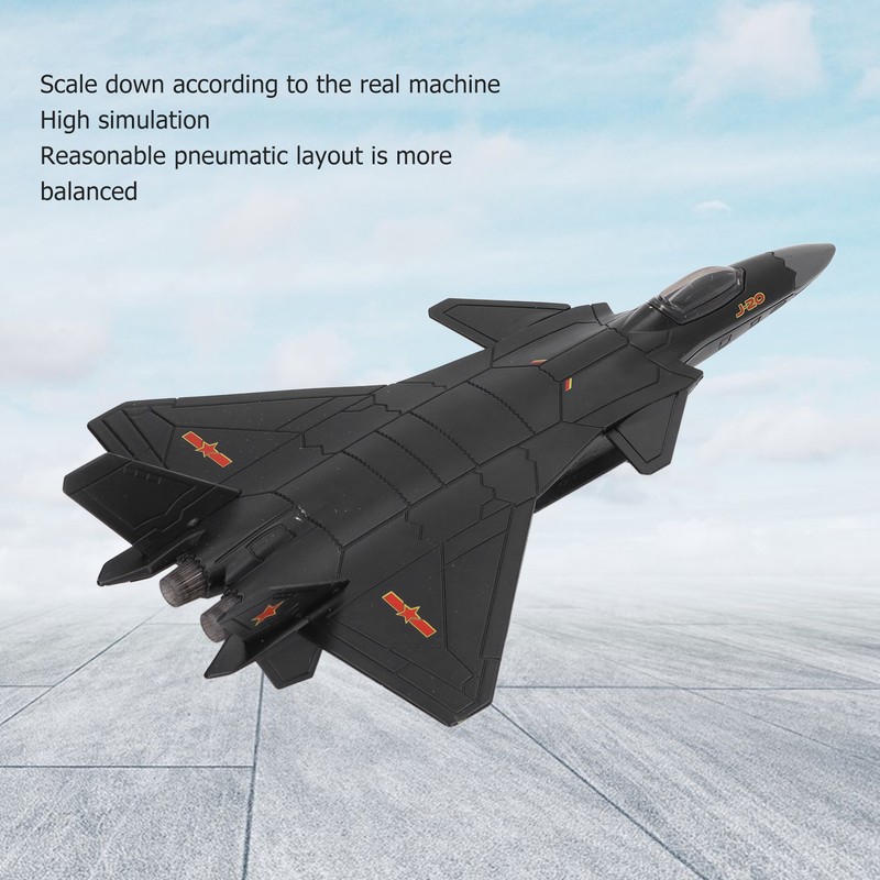 Metal Plane Model Crafted with Stand Accessories Decorative Alloy Metal