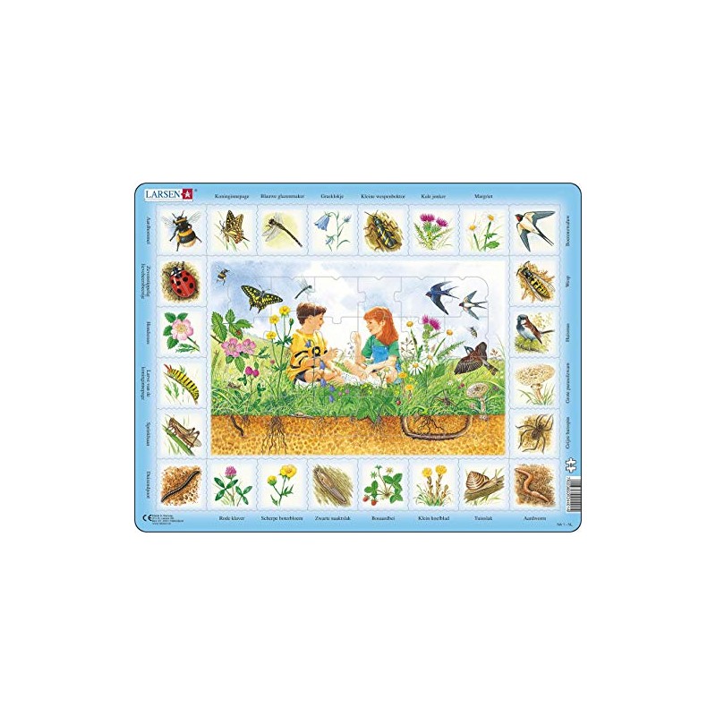 Larsen NA1 On the Meadow Dutch Edition Frame Puzzle 48