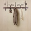 5 Star Super Deals Rustic Cactus Design Wall-Mounted Coat Rack
