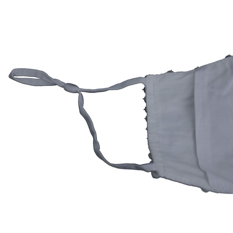 Fashion Cloth Face Mask (White Pearl)