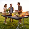 Fenbeli 5FT Folding Table, 350 LBS Heavy Duty with 18%