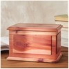 AspenStudio Cedar Wooden Urn for Cremation Ashes Handcrafted Cedar Wooden