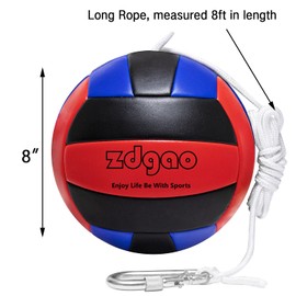 YDDS Tetherball Set, Replacement Tether Ball with Carabiner, Ball Pump with Needle for Adults Backyard Game