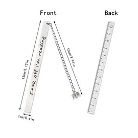 Funny Metal Bookmark Metal Ruler Book Lover Gifts I'm Reading Book Marker Christmas Gifts Birthday Gifts Thanksgiving Valentines Gift for Reader Students Mentors Women Men Instructors