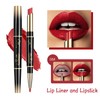 KUNSHNBEI Red Lip Liner and Lipstick for Women, Long Lasting