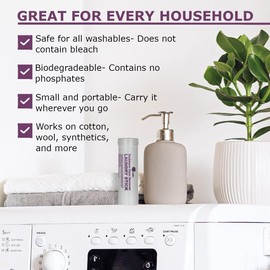 Cadie Laundry Stain Remover Stick – Pre Wash Spot Cleaner for Fabric Clothing on Cotton,Wool,Synthetics - Easy Removal of Grease,Blood,Coffee,Ink,Lipstick,Wine,Grass Soil | Clean On-The-Go (2 Pack)