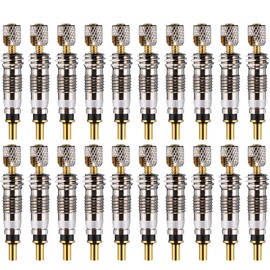Boao 20 Pieces Presta Valve Core Bike Replacement Brass Tubeless Core for Tubeless Road MTB Bike, Stan's, Vittoria, Continental, Kenda and Mor