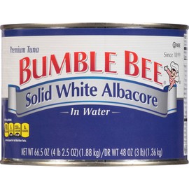 Bumble Bee Solid White Albacore Tuna in Water, 66.5 Ounce Can