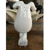 UPI Cute Retro Dog 3D Ceramic Night Light Whiskers Light